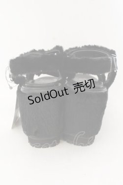 画像4: E hyphen world gallery / 厚底ファーサンダル M クロ O-25-01-27-041-LO-SH-OW-ZT-K002