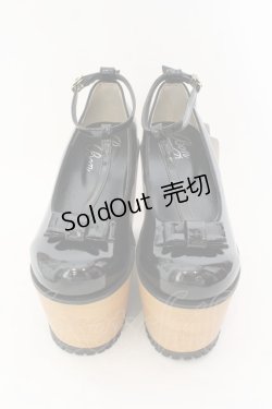 画像2: E hyphen world gallery / Tストラップエナメルシューズ M クロ O-25-01-27-042-LO-SH-OW-ZT-K003