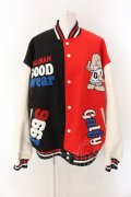 GALFY / クレイジーわんわん大学 スタジャン 中型犬（L） レッド×ブラック O-25-01-27-1006-PU-JA-OW-ZT-C035