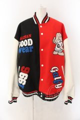 GALFY / クレイジーわんわん大学 スタジャン 中型犬（L） レッド×ブラック O-25-01-27-1006-PU-JA-OW-ZT-C035