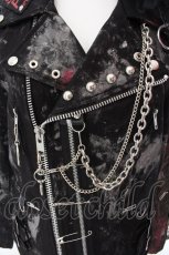 画像2: SEX POT ReVeNGe / カスタムダブルライダース S ブラックｘレッド O-25-01-27-1001-SP-TO-YM-ZTC064 (2)