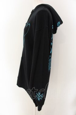 画像2: KRY CLOTHING / 「束縛」ZIPパーカー  ブラック×ブルー O-25-01-27-1008-EL-TO-OW-ZI