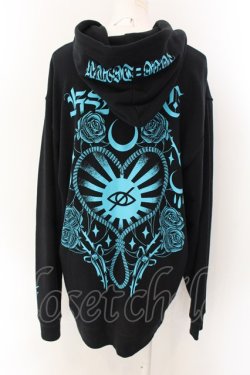 画像3: KRY CLOTHING / 「束縛」ZIPパーカー  ブラック×ブルー O-25-01-27-1008-EL-TO-OW-ZI