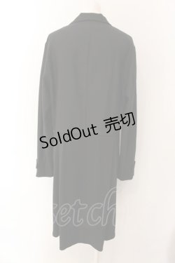 画像3: Alleglo / オリジナル変形フェイクレイヤード&ドレープ切替ロング丈テーラード F ブラック O-25-01-27-1025-PU-JA-YM-ZY