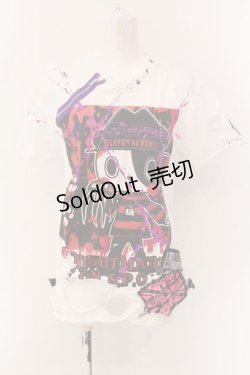 画像1: SEX POT ReVeNGe / カスタムダメージTシャツ M ホワイト O-25-01-28-026-SP-TO-OW-OS