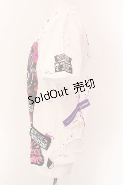 画像2: SEX POT ReVeNGe / カスタムダメージTシャツ M ホワイト O-25-01-28-026-SP-TO-OW-OS