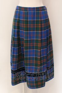Jane Marple / Tartan check cocoon skirt スカート M グリーン O-25-01-28-044-JM-SK-IG-ZT075