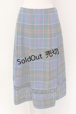 画像1: Jane Marple / Tartan check cocoon skirt スカート M グリーン O-25-01-28-044-JM-SK-IG-ZT075