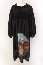 画像1: Jane Marple / Holy nocturnes smock dress ドレス M クロ O-25-01-28-048-JM-OP-IG-ZT236 (1)