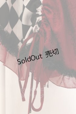 画像3: Qutie Frash / ダイヤアシメワンピース  ブラック×レッド O-25-01-28-054-QU-OP-IG-OS