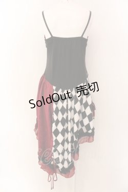 画像5: Qutie Frash / ダイヤアシメワンピース  ブラック×レッド O-25-01-28-054-QU-OP-IG-OS