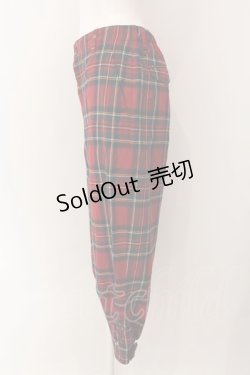 画像2: Jane Marple Dans Le Salon / ウールタータンチェックニッカボッカーズ M アカ O-25-01-28-002-JM-PA-IG-ZT064