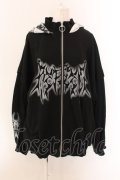 REFLEM / 猫耳ジップアップパーカー F ブラック O-25-01-29-030-PU-TO-YM-ZI