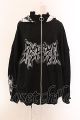 REFLEM / 猫耳ジップアップパーカー F ブラック O-25-01-29-030-PU-TO-YM-ZI