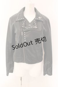 REFLEM / PUレザークロップドダブルライダースジャケット  ブラック O-25-01-29-032-PU-JA-IG-OS