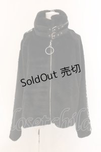 REFLEM / テープデザインクロップドファージャケット FREE ブラック O-25-01-29-035-PU-CO-IG-ZT-C013