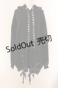 REFLEM / ネコ耳レースアップパーカー F ブラック O-25-01-29-036-PU-TO-YM-OS