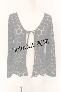 MIHO MATSUDA / ドットシースルーボレロ  クロ O-25-01-29-010-GO-TO-IG-OS