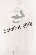 ATELIER BOZ / フォーン長袖ブラウス  ホワイト×ブラック O-25-01-29-002-EL-BL-IG-OS