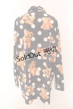 画像3: TRAVAS TOKYO / ドットくま昇華プリント総柄シャツ F ブラック O-25-01-29-025-PU-TO-YM-ZI