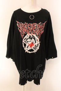 REFLEM / 椎名ひかりコラボ BIG Tシャツ F ブラック O-25-01-29-026-PU-TS-YM-OS