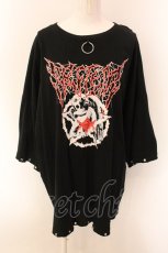 画像1: 【SALE】REFLEM / 椎名ひかりコラボ BIG Tシャツ F ブラック O-25-01-29-026-PU-TS-YM-ZT021 (1)