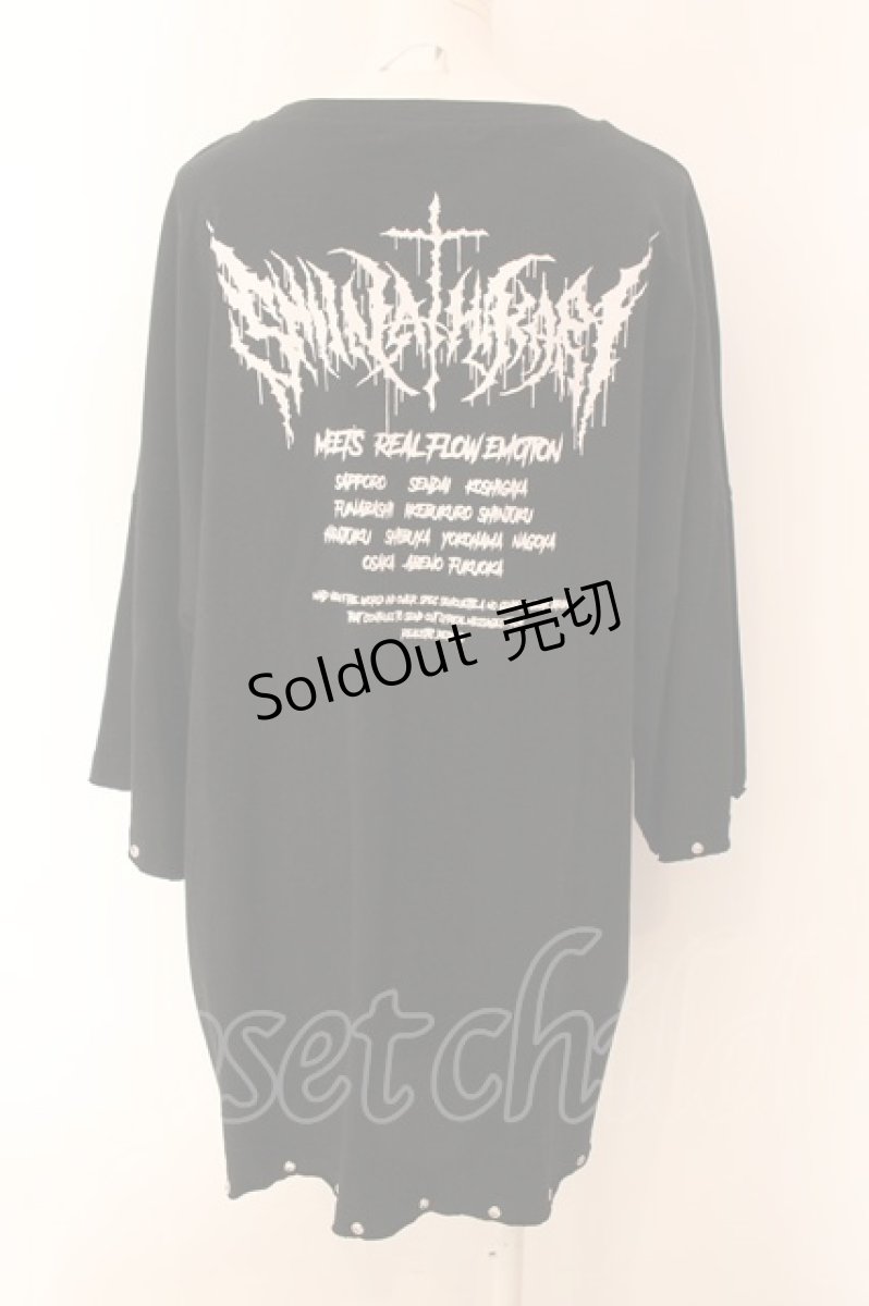 画像3: 【SALE】REFLEM / 椎名ひかりコラボ BIG Tシャツ F ブラック O-25-01-29-026-PU-TS-YM-ZT021 (3)