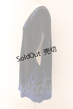 画像2: REFLEM / ジャガードニットベスト FREE ブラック×ブルー O-25-01-29-027-PU-TO-IG-ZI