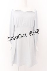 Dear My Love Rose / 角衿レトロリボンワンピース LL サックス O-25-01-30-038-0-OP-IG-OS