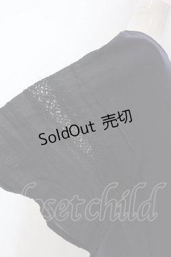 画像2: axes femme / レース×コットン袖カットプルオーバー F ネイビー O-25-01-30-062-AX-TO-IG-OS