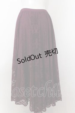 画像3: axes femme / オーナメントレーススカート M パープル O-25-01-30-084-AX-SK-OW-OS