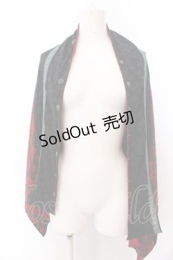 画像1: Qutie Frash / 万能ポンチョ  レッド×ブラック O-25-01-30-008-QU-TO-IG-OS