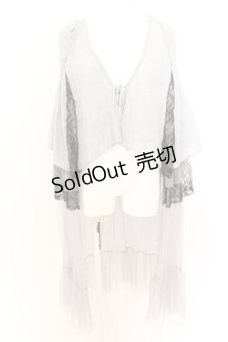 画像1: axes femme / フェリーク風ジレ F グレー×ブラック O-25-01-30-098-AX-TO-OW-OS