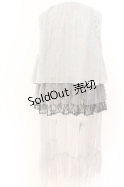 画像2: axes femme / フェリーク風ジレ F グレー×ブラック O-25-01-30-098-AX-TO-OW-OS