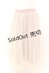 axes femme / チュール切替ミディスカート M キナリ×ラベンダー×ピンク O-25-01-30-106-AX-SK-OW-OS
