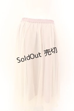 画像3: axes femme / チュール切替ミディスカート M キナリ×ラベンダー×ピンク O-25-01-30-106-AX-SK-OW-OS