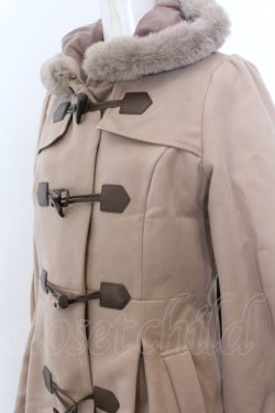 画像2: axes femme / パネル刺繍ダッフルコート M ベージュ O-25-01-30-012-AX-CO-OW-ZT-C038