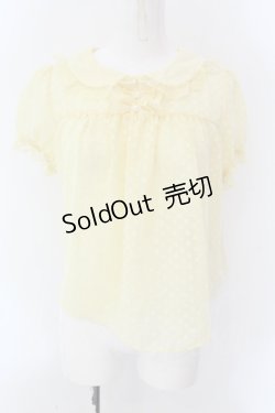 画像1: DOZE SHEEP（海外ロリィタブランド） / ドビーシフォンブラウス  イエロー O-25-01-31-026-LO-BL-IG-OS