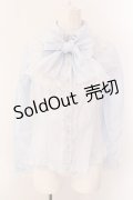 Angelic Pretty / ラウンドキュートボウタイブラウス  サックス O-25-01-31-035-AP-BL-IG-OS