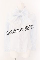 Angelic Pretty / ラウンドキュートボウタイブラウス  サックス O-25-01-31-035-AP-BL-IG-OS