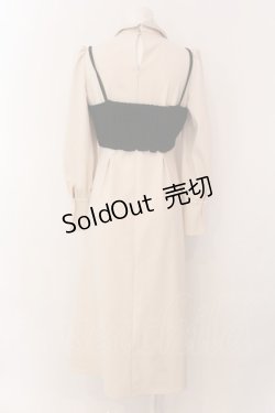 画像3: 【SALE】EAT ME / 2wayビスチェ付きシャツワンピース S アイボリー×.クロ O-25-01-31-039-LO-OP-IG-ZT049