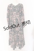 axes femme NOSTALGIE / パッチワーク風花柄ワンピース F ネイビー O-25-01-31-1039-AX-OP-IG-OS