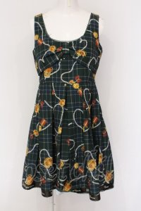 Ank Rouge / British Royal Crownワンピース  グリーン O-25-01-31-1045-CA-OP-IG-ZT304