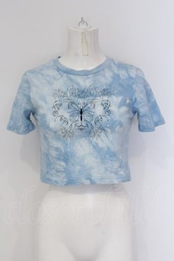 画像1: Jamieエーエヌケー / バタフライラインストーンT  サックス O-25-01-31-1046-LO-TS-IG-OS