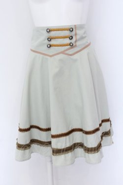 画像1: axes femme POETIQUE / ナポレオンフレアスカート M グリーン O-25-01-31-1064-AX-SK-OW-ZY