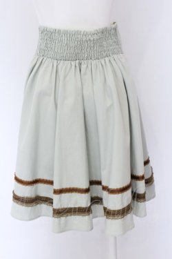 画像2: axes femme POETIQUE / ナポレオンフレアスカート M グリーン O-25-01-31-1064-AX-SK-OW-ZY