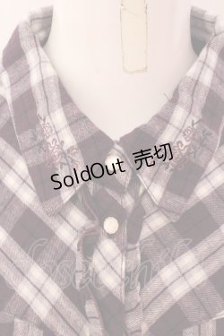 画像2: axes femme / チェックシャツ  パープル O-25-01-31-1011-AX-BL-SZ-OS