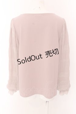 画像2: axes femme / ギャザー袖切替トップス M ピンク O-25-01-31-1013-AX-TO-OW-OS