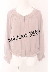 axes femme / ラグランスリーブブルゾン M ピンク O-25-01-31-1014-AX-TO-SZ-OS