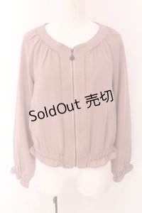 axes femme / ラグランスリーブブルゾン M ピンク O-25-01-31-1014-AX-TO-SZ-OS